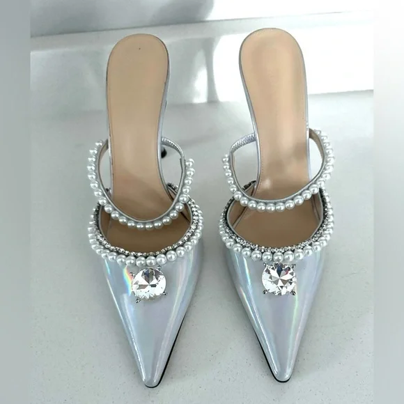 Mach & Mach
Diamond of Elizabeth Leather Mules - Picture 5 of 8